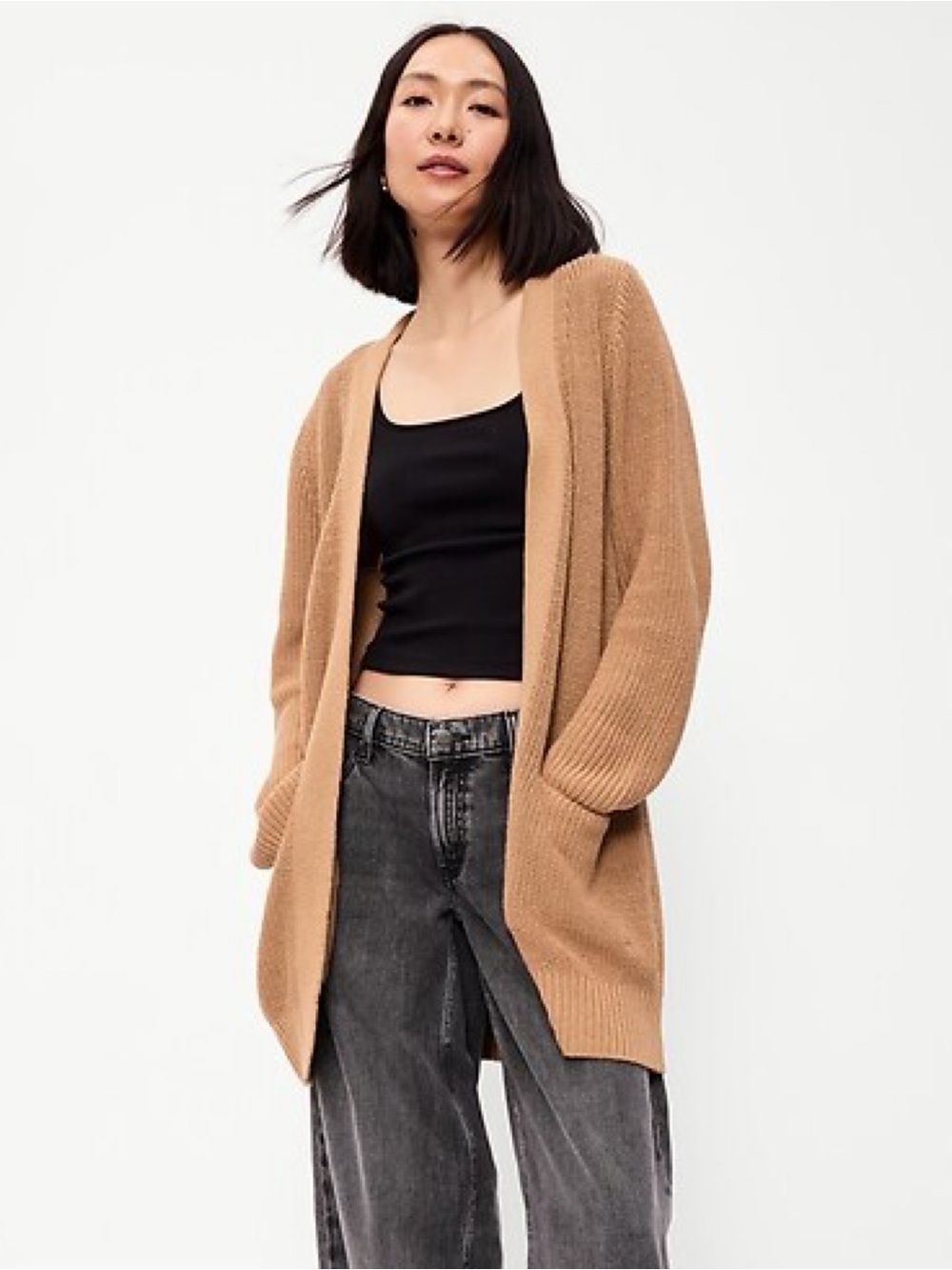 Old Navy Long Line Open Cardigan Sweater